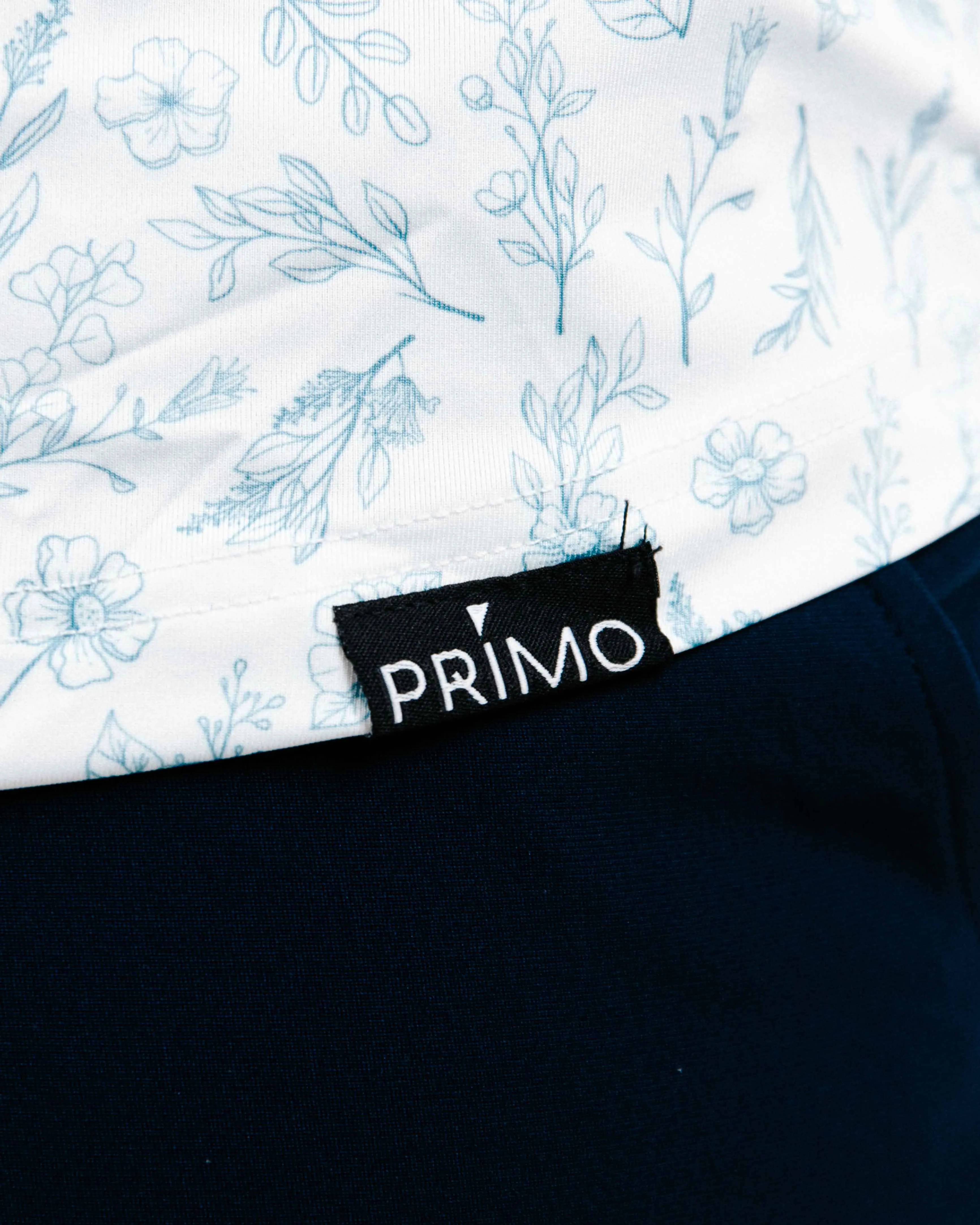 Slate Floral Blade Polo,Men Top