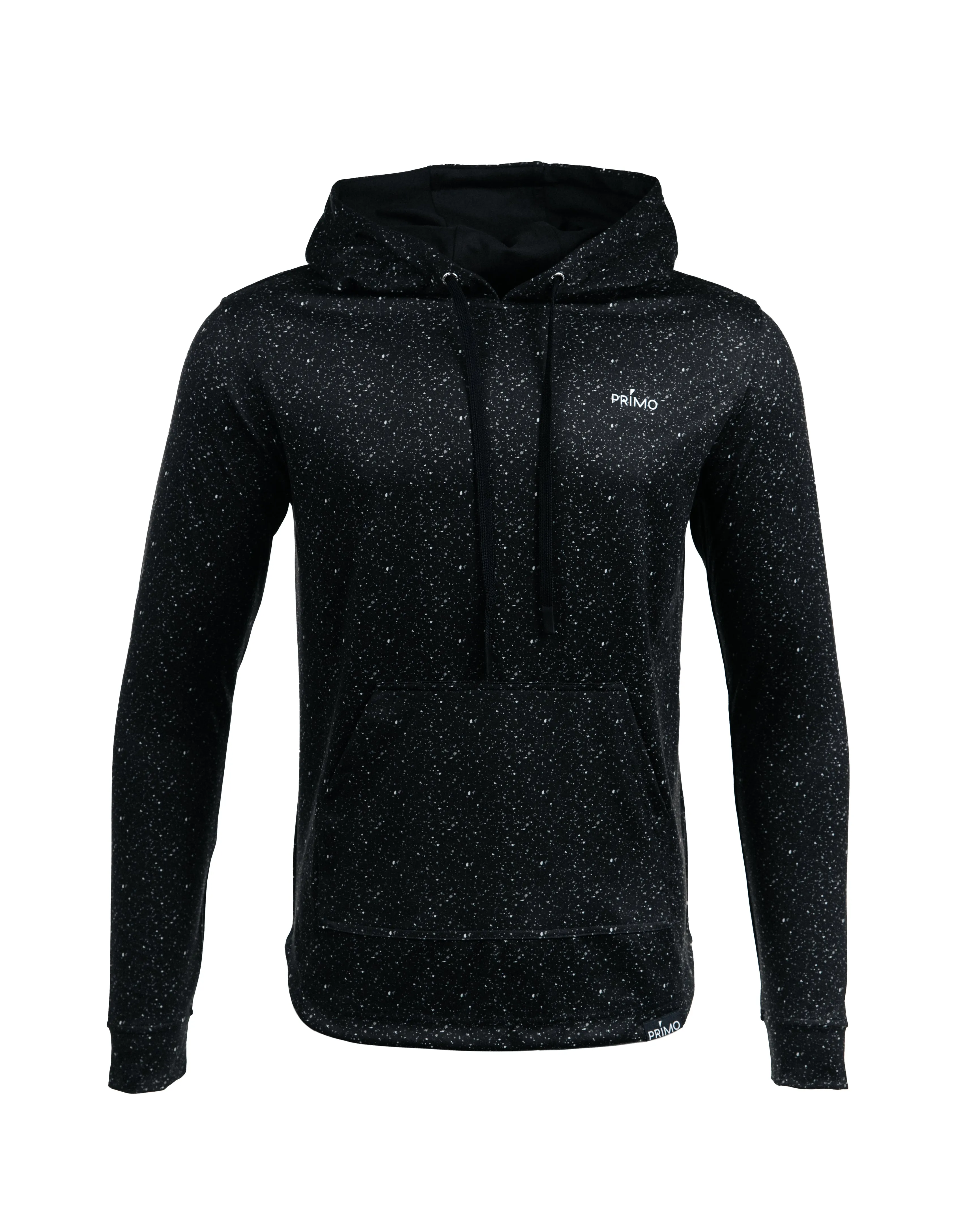 Speckled Black Golf Hoodie,Men Top