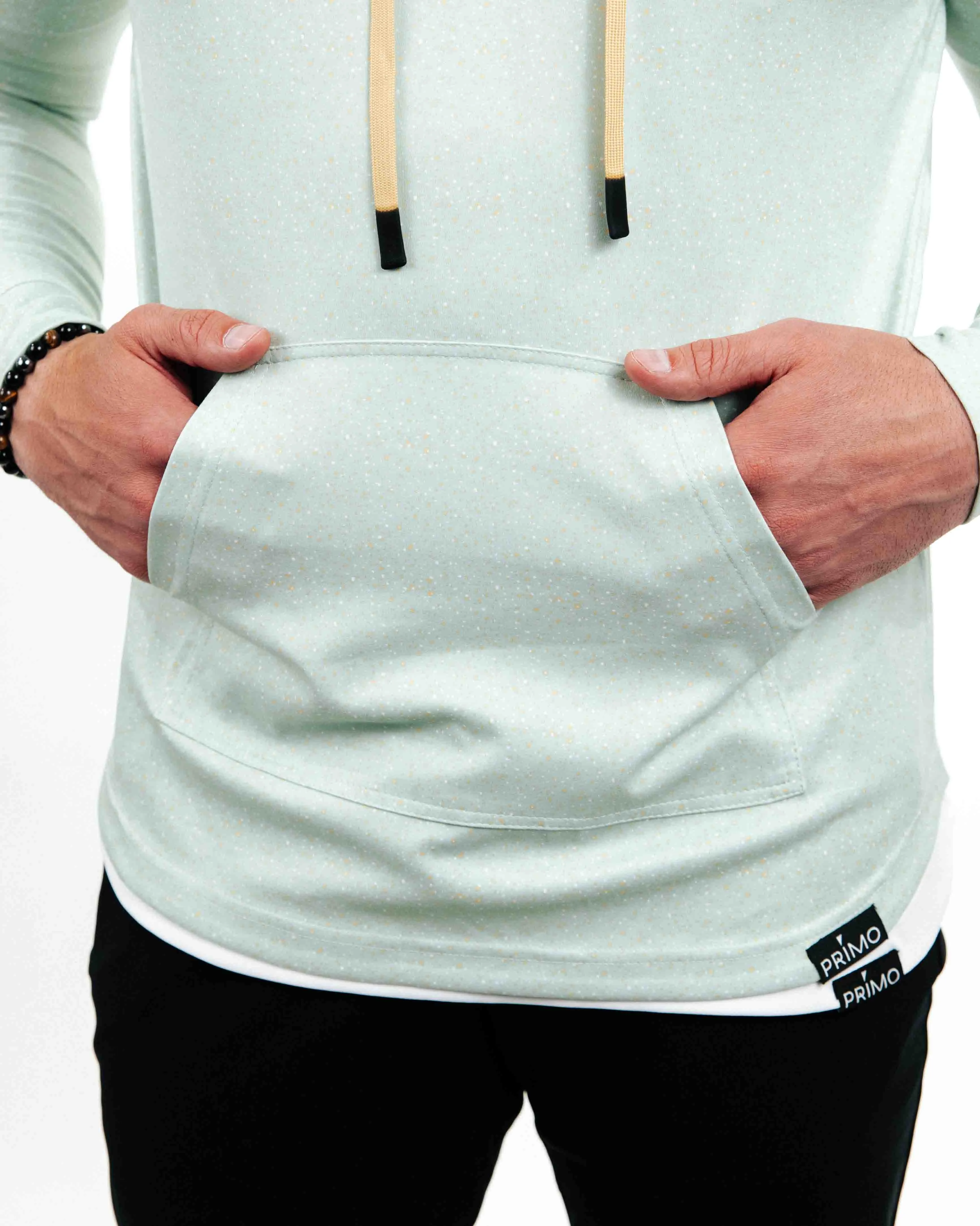 Speckled Sage Golf Hoodie,Men Top