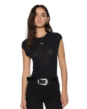 STAPLE SS TEE BLACK SHEER