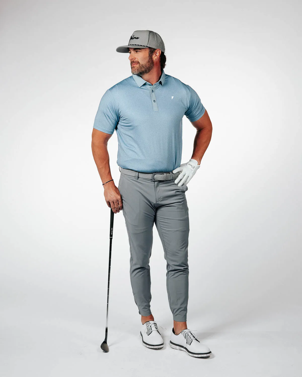 Storm Blue Maze Classic Polo,Men Top