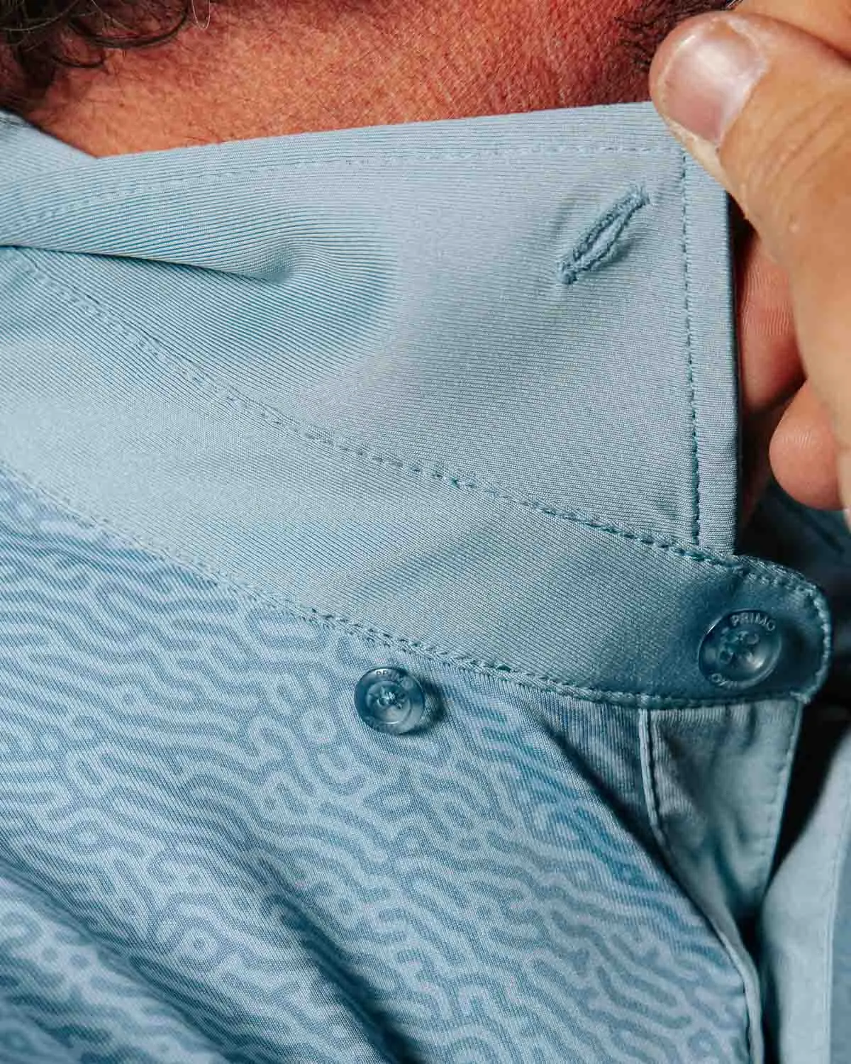 Storm Blue Maze Classic Polo,Men Top