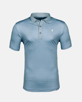 Storm Blue Maze Classic Polo,Men Top