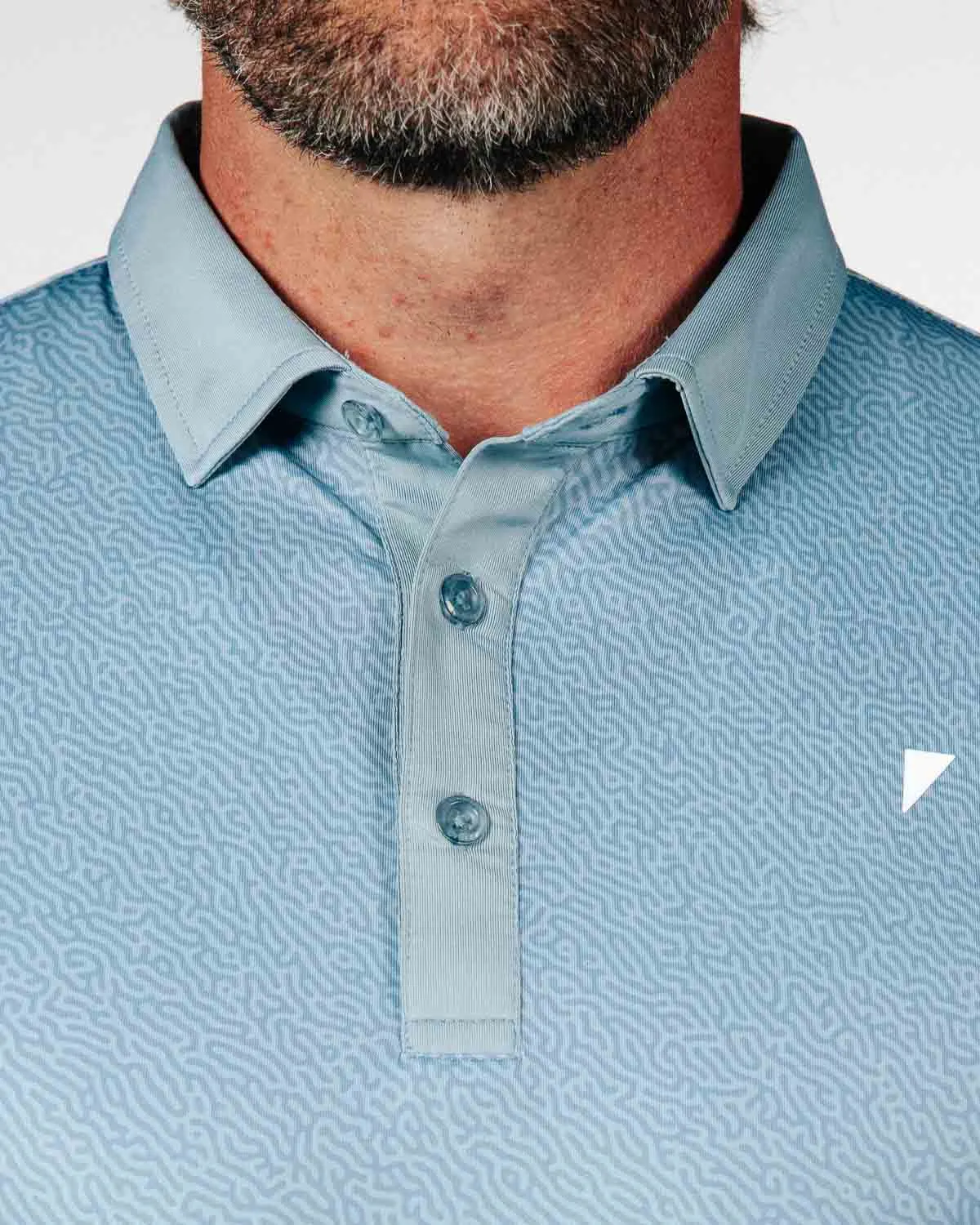 Storm Blue Maze Classic Polo,Men Top