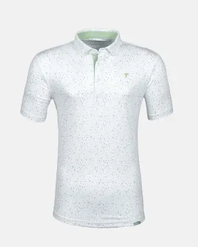 Teal Confetti Classic Polo,Men Top