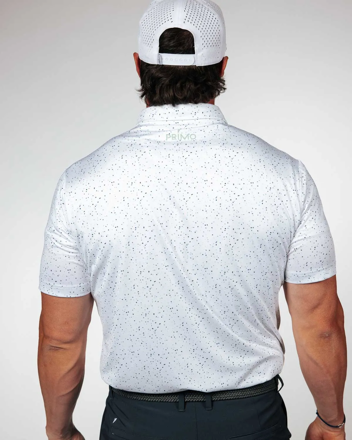 Teal Confetti Classic Polo,Men Top