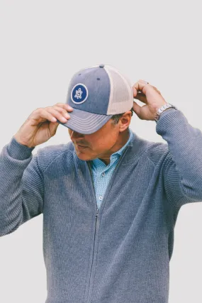 Throwback Trucker Hat - Navy