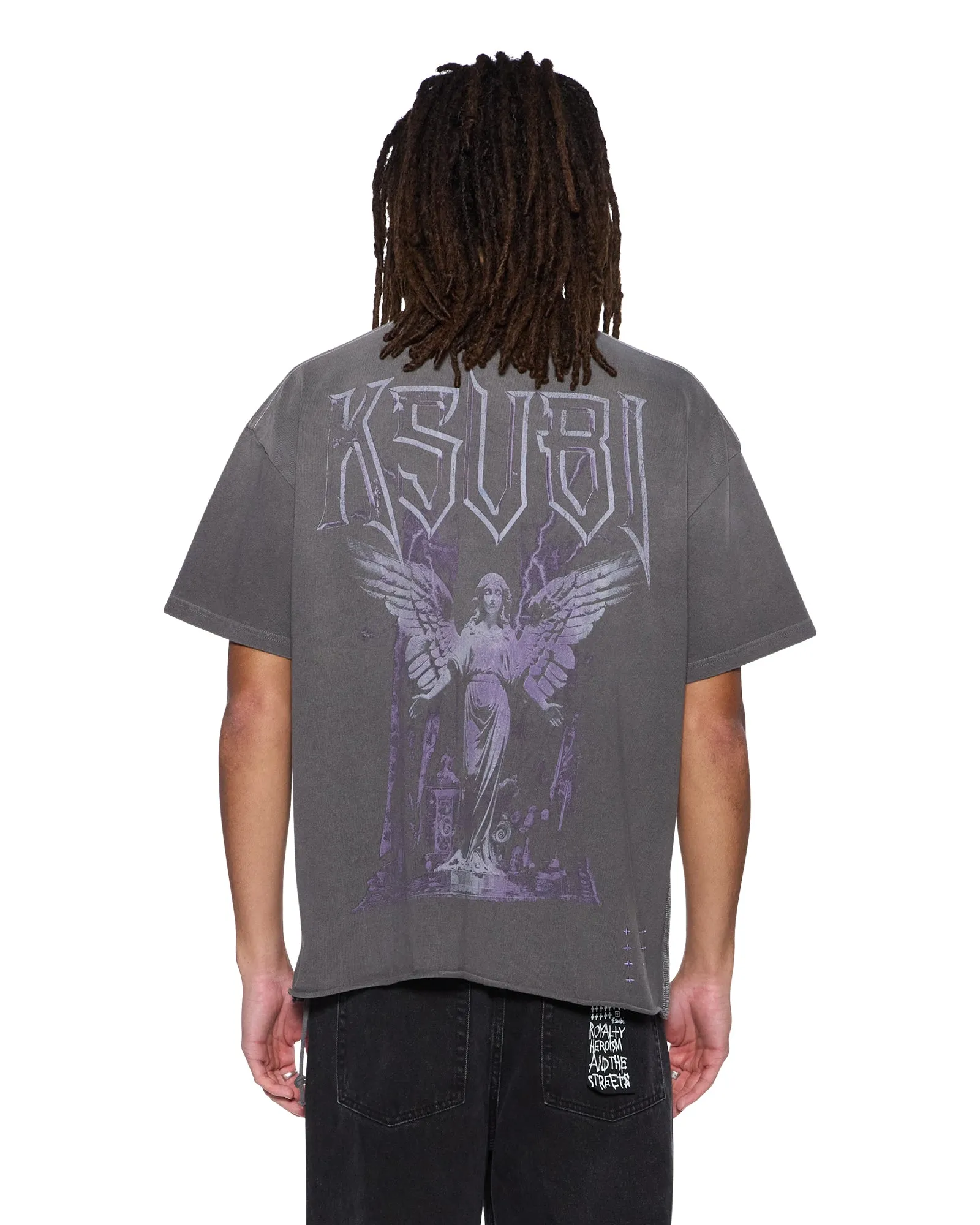 UTOPIA ANGEL EKCESS? SS TEE CHARCOAL