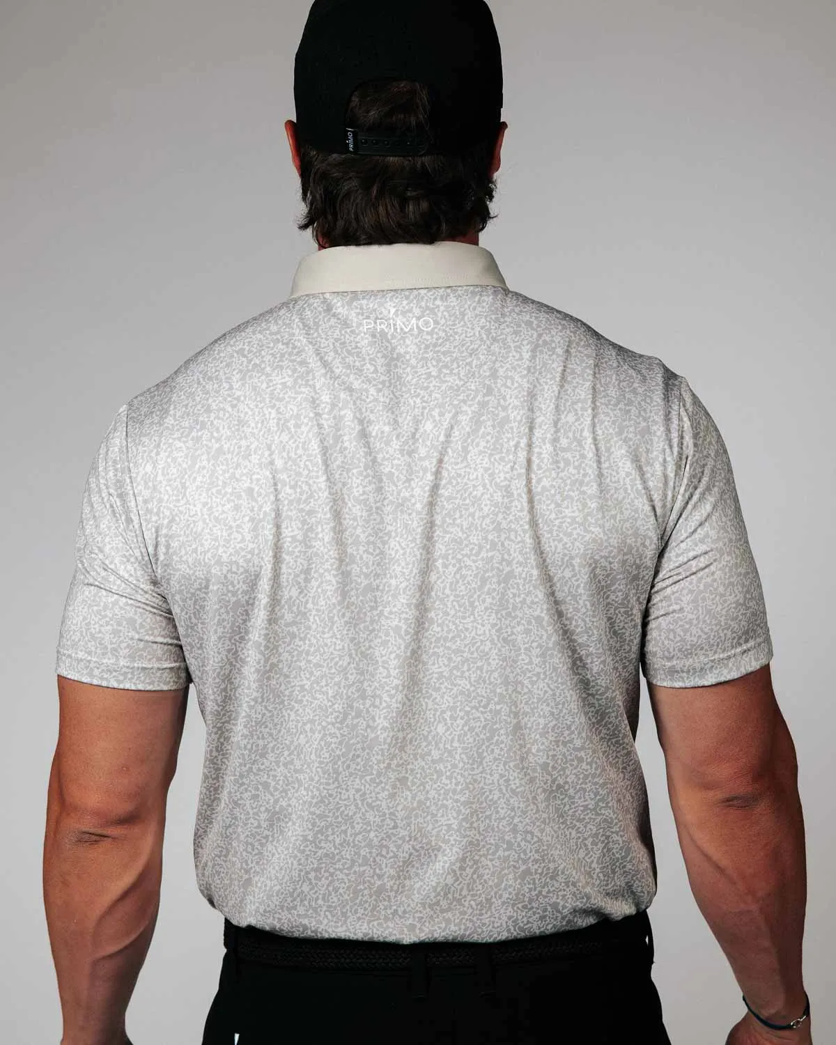 Warm Gray Sandstone Classic Polo,Men Top