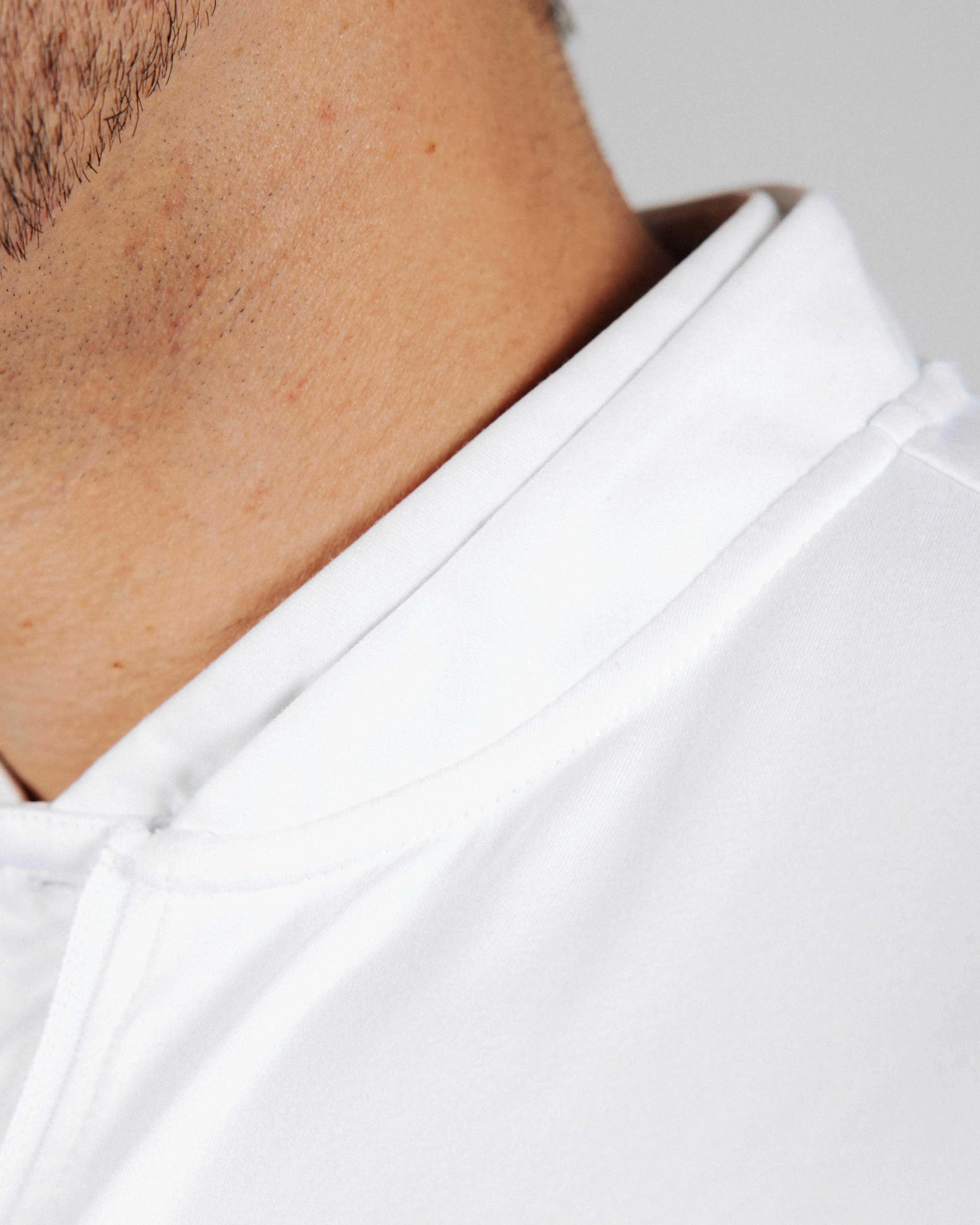 White Blade Quarter Zip,Men Top