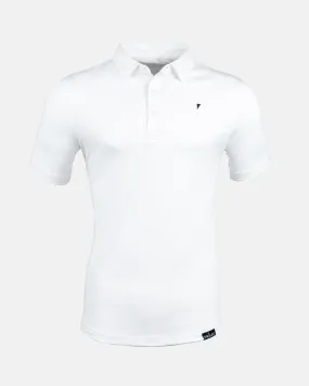 White Classic Polo,Men Top