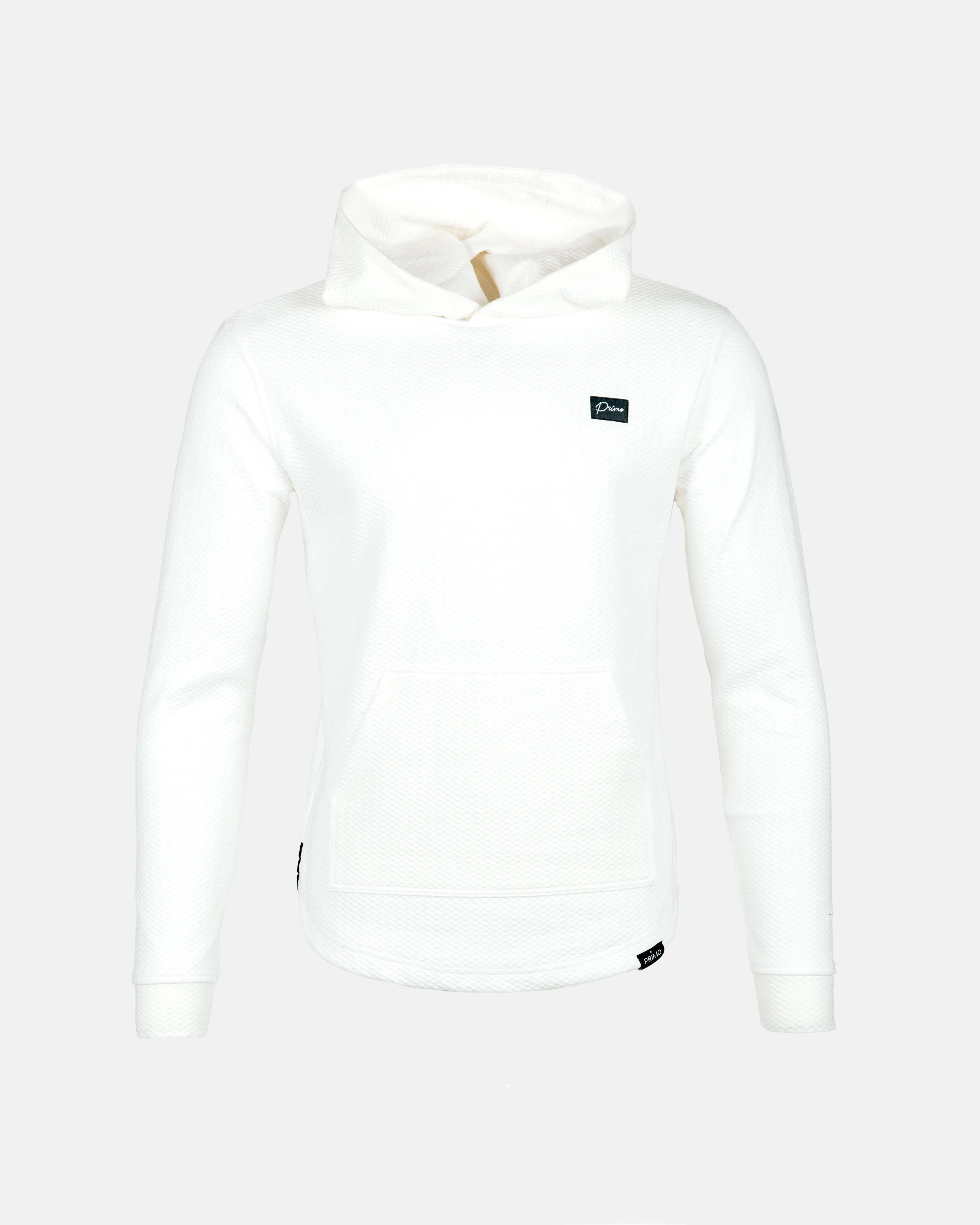 White GH Waffle Hoodie,Men Top