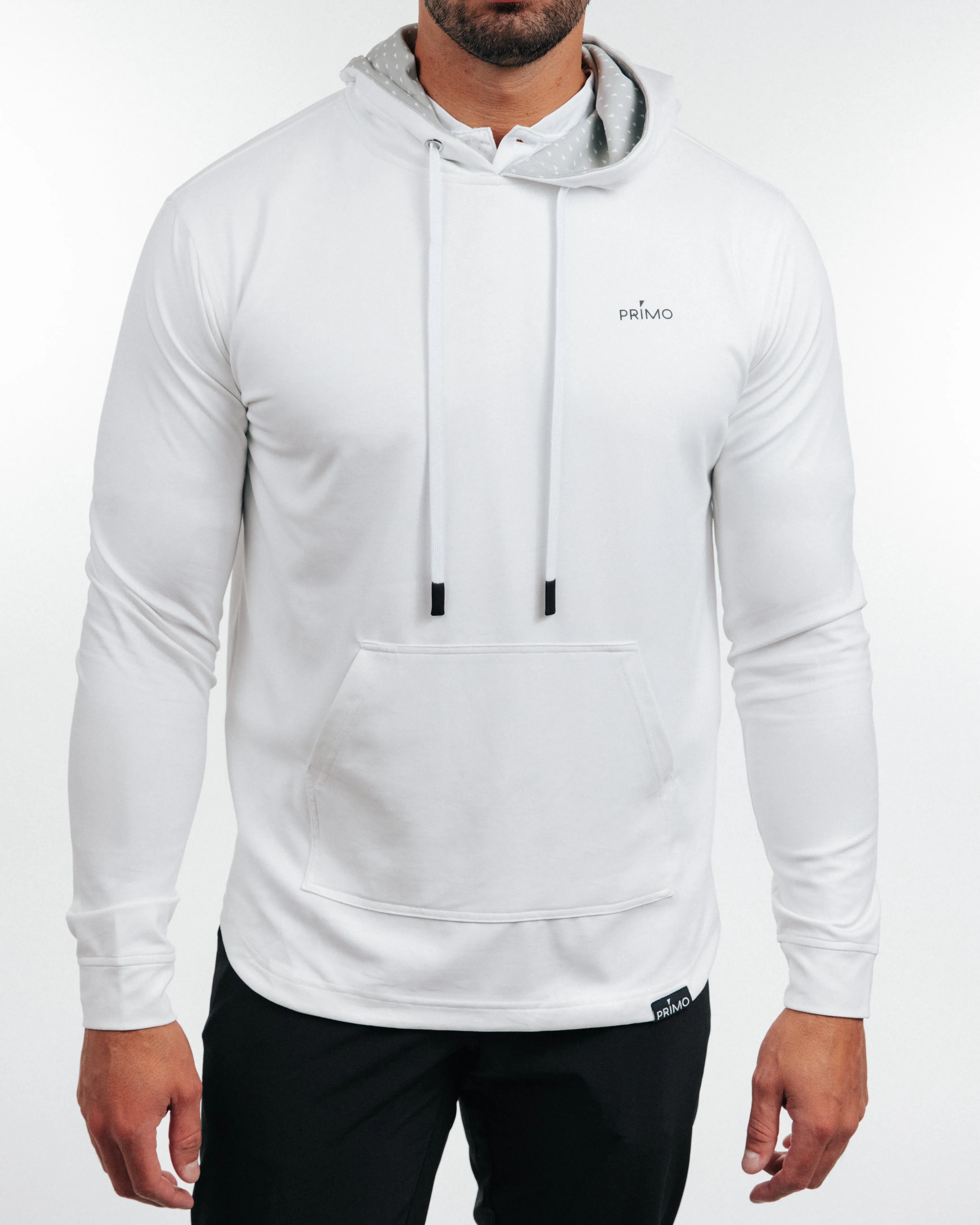 White Golf Hoodie,Men Top