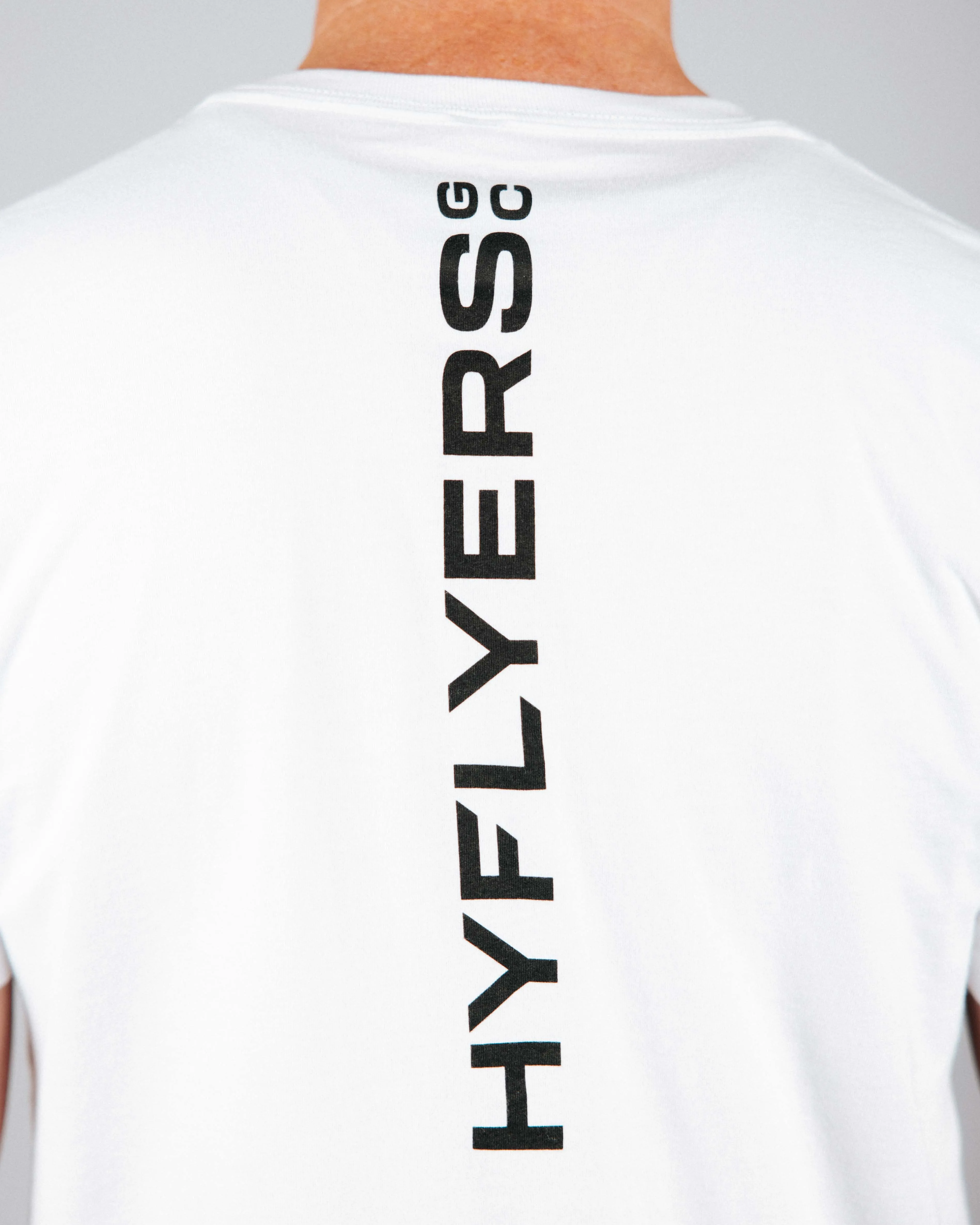 White HyFlyers Logo Tee,Men Top