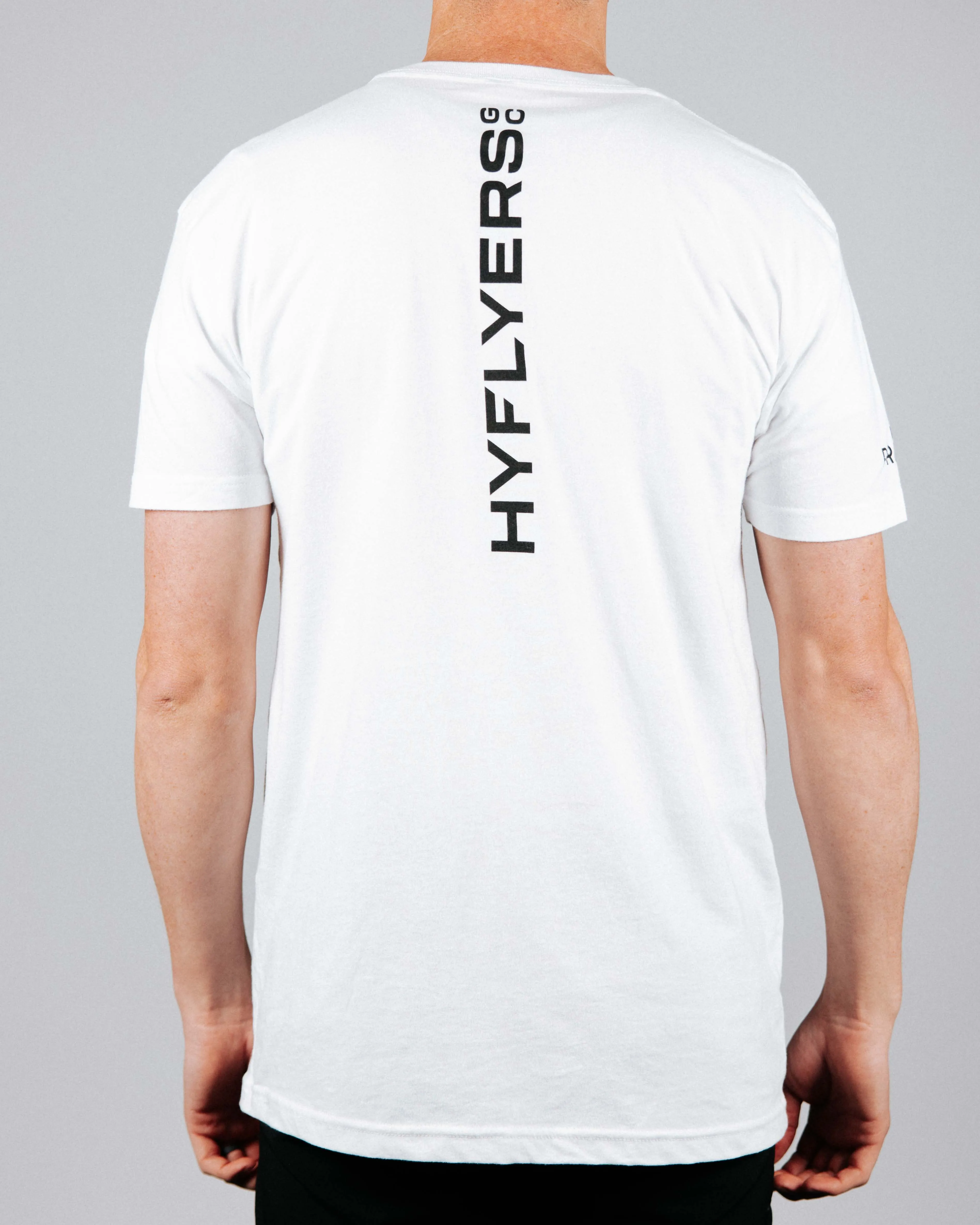 White HyFlyers Logo Tee,Men Top