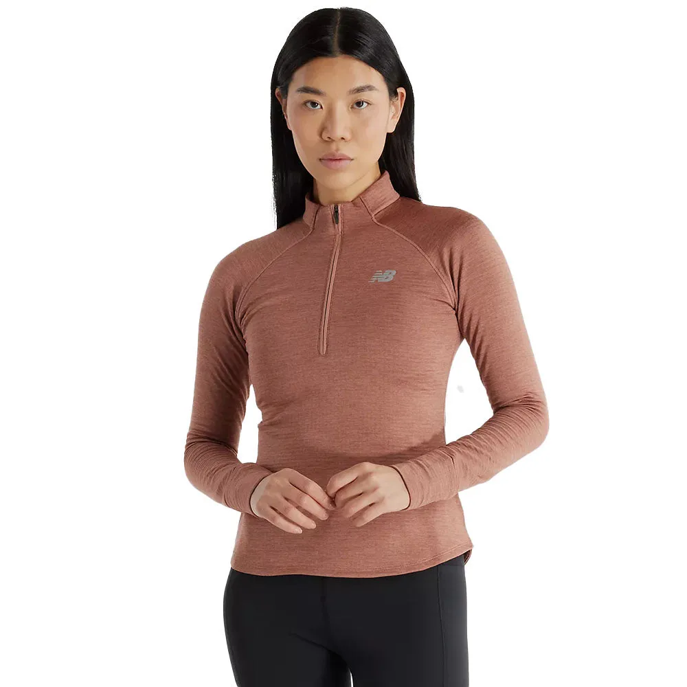 Women's New Balance Athletics Heat Grid Half Zip,Sale